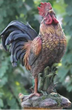 Supersized rooster-standing