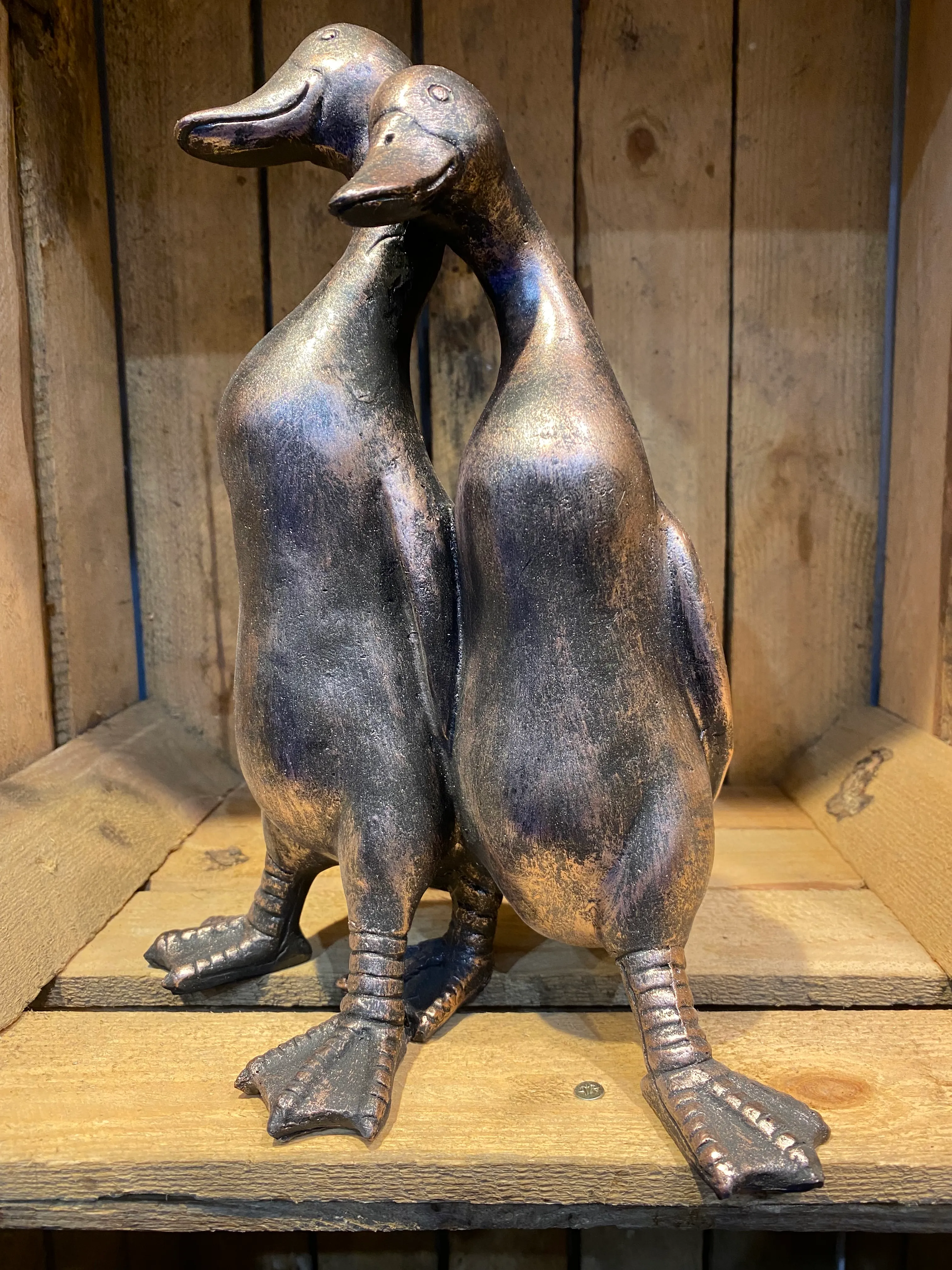 Two ducks - New bronze