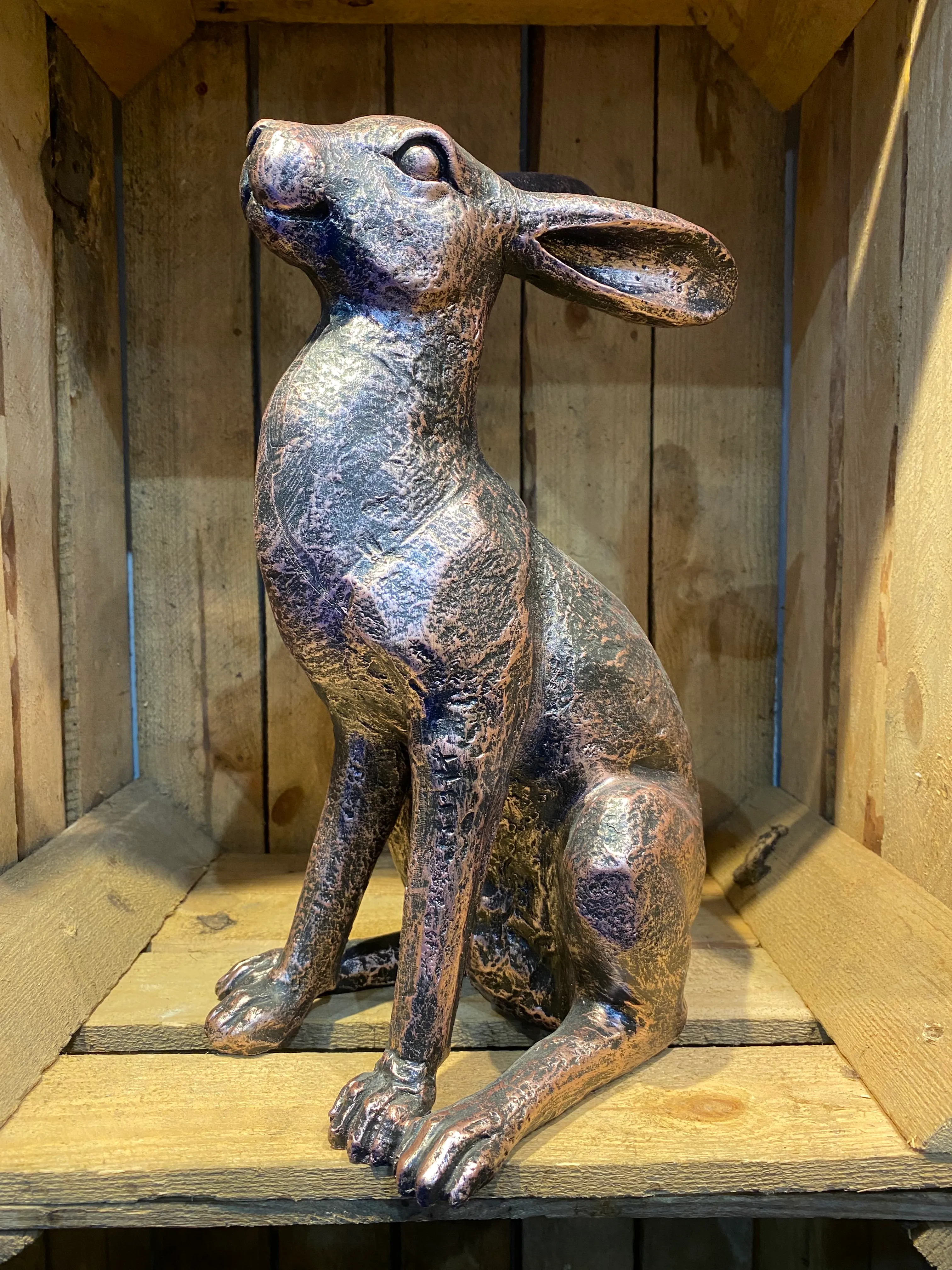 Alert hare - new bronze