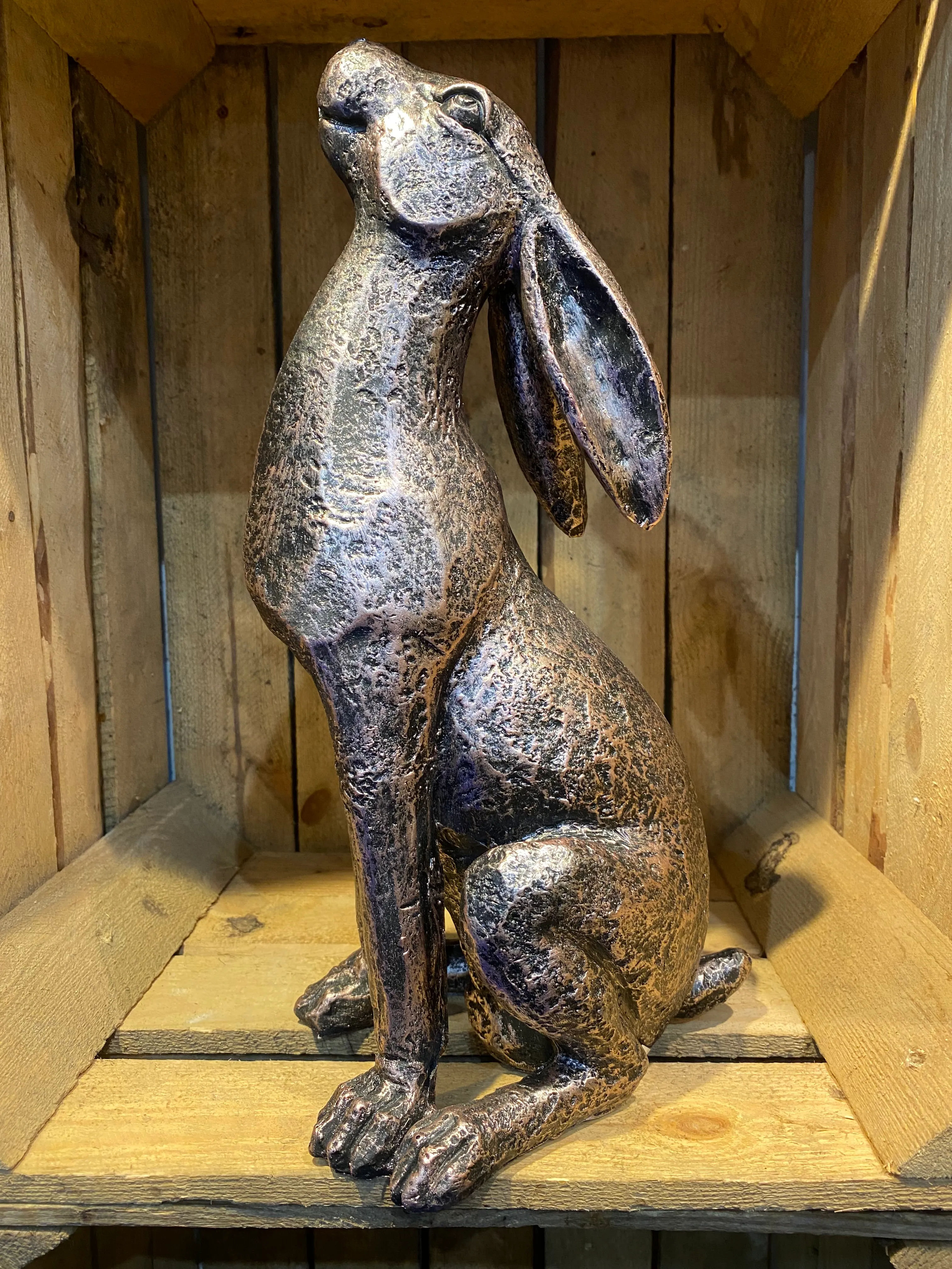 Moongazing hare - new bronze