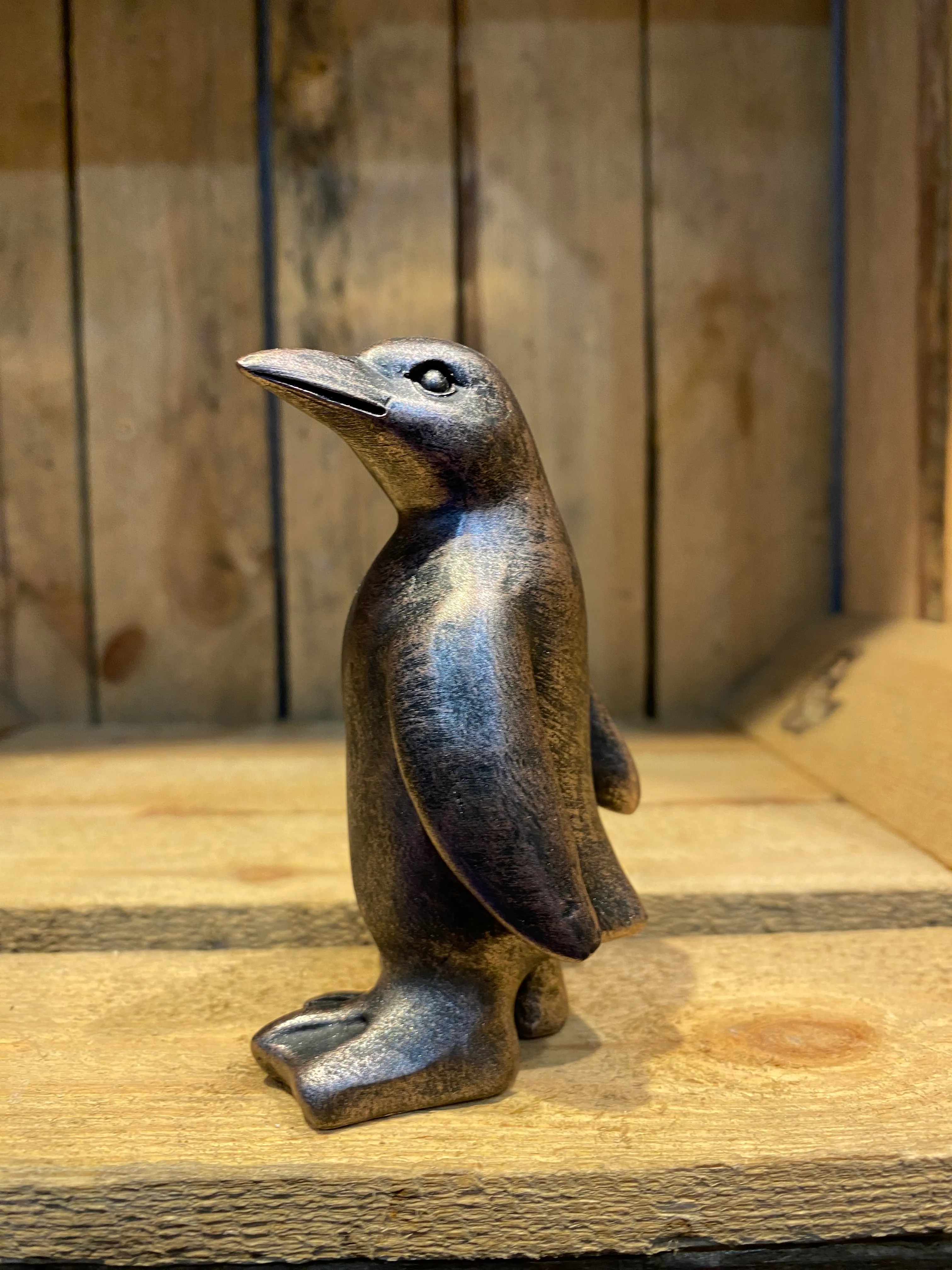 Miniature Cheeky Penguin side New Bronze