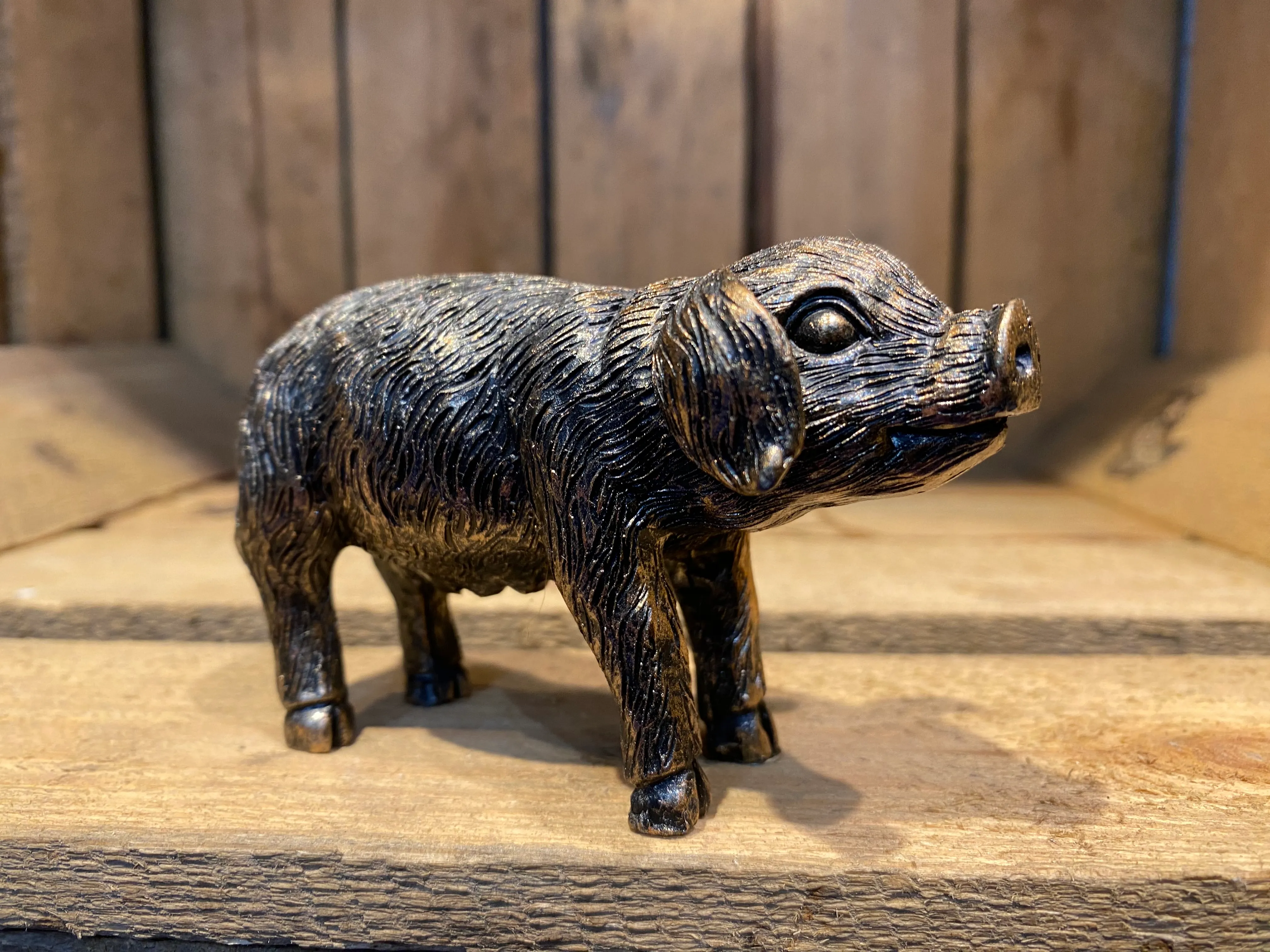 Miniature Pig Down Bronze