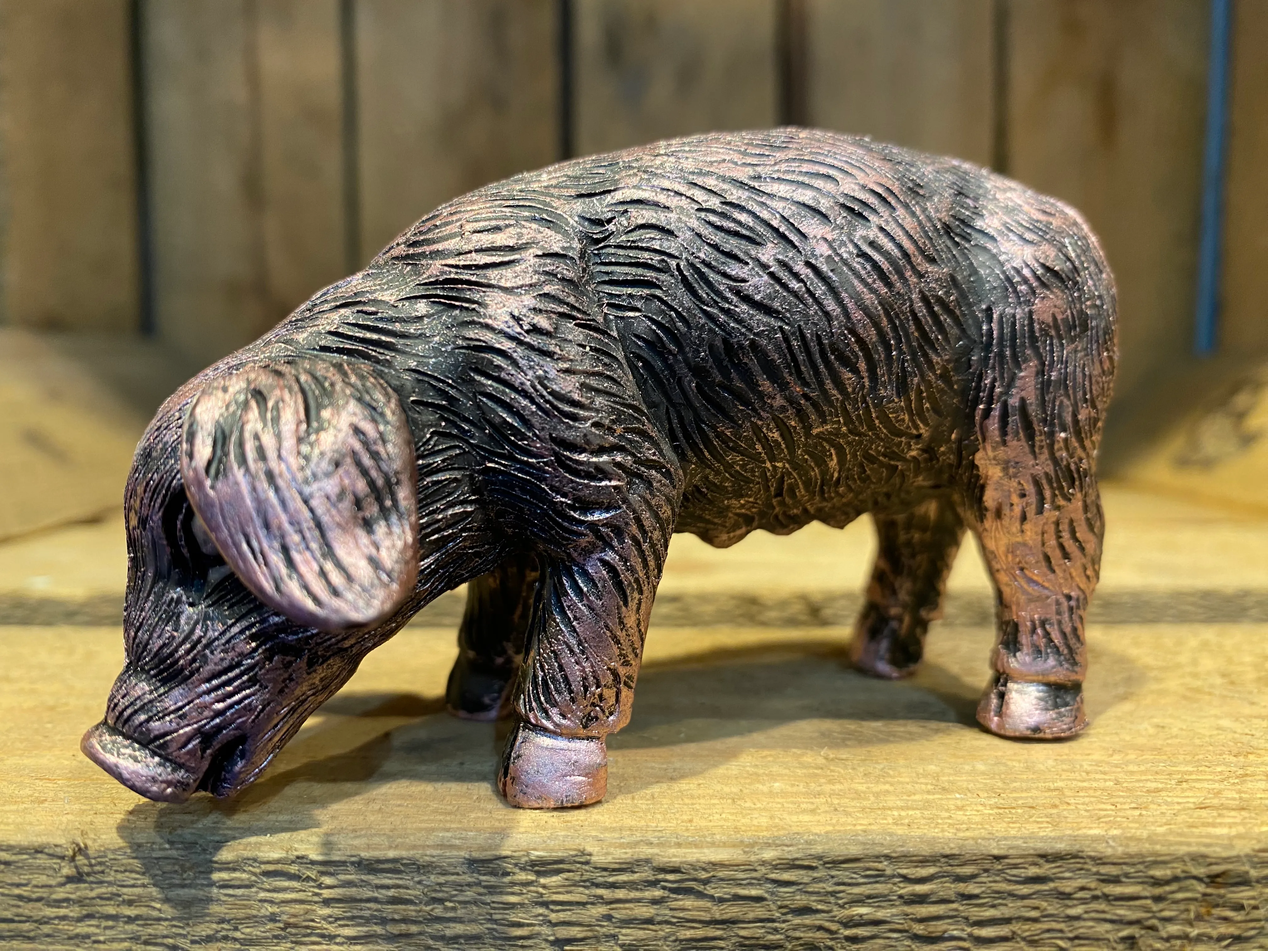 Miniature Pig Up Bronze