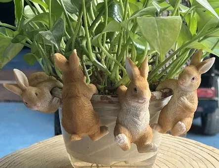 Rabbit Pot Hangers - Coloured