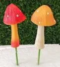 Spotted mushroom stick red / yellow