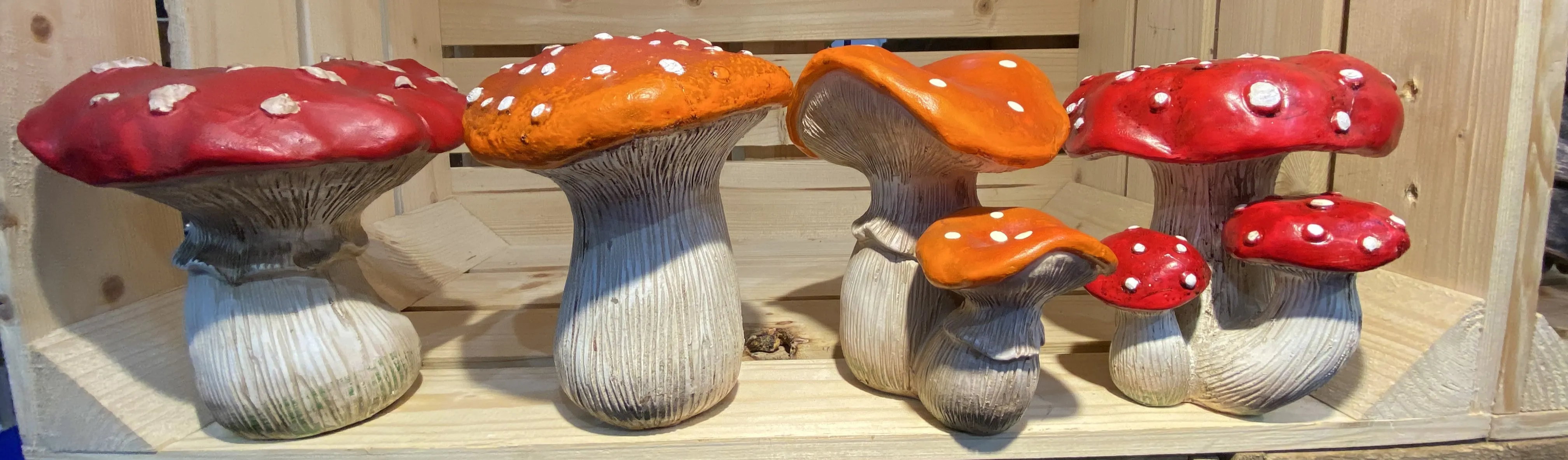 Garden Toadstool Red - 4 designs