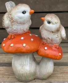 Birds on Toadstool