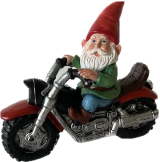 Grandpa Motorbike Gnome